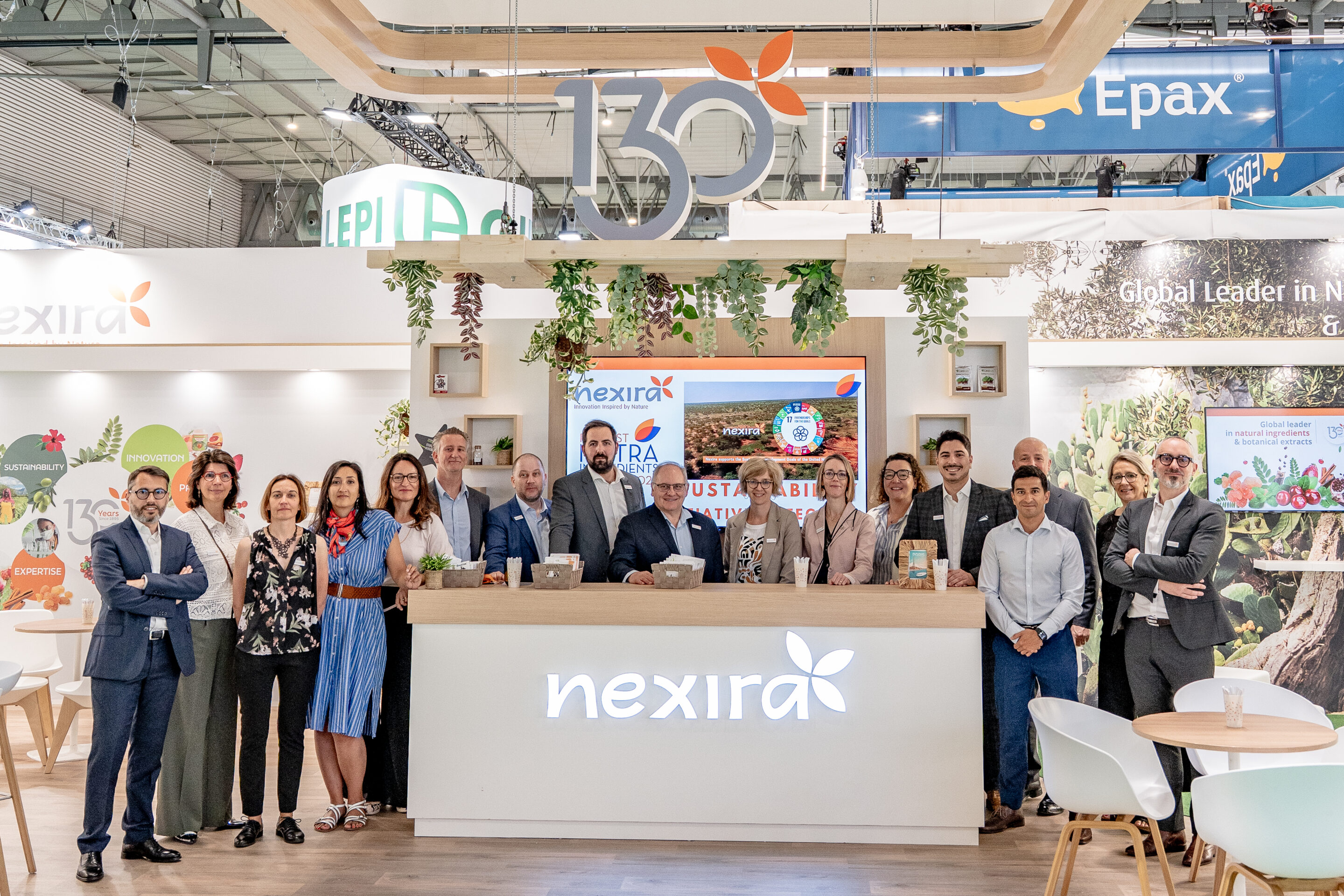 Photo d'équipe de Nexira à Vitafoods 2025